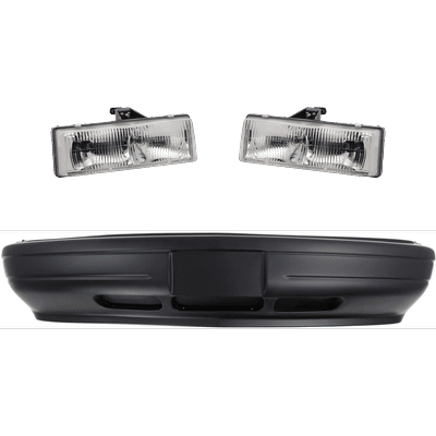 JC Whitney Bumper Cover Primed, Front, 1-year unlimited-mileage warranty KIT-032025-11