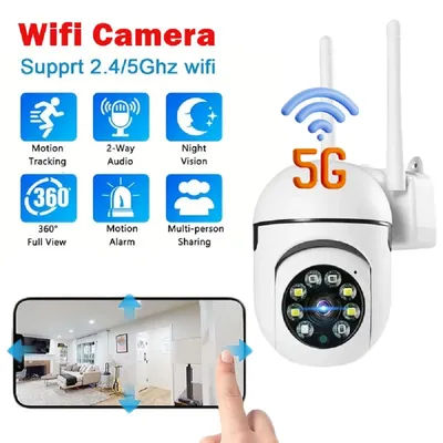 1620P Wireless 5G Wifi IP Camera Outdoor Video Security Camera CCTV Automatic Tracking Night Full Smart Home Audio Baby monitor