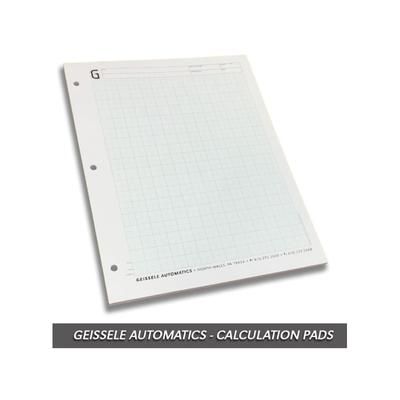 Geissele Automatics Calculation Pads 50 Sheets 09-130