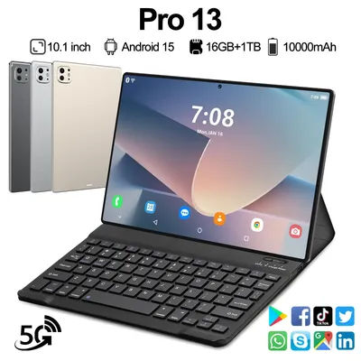 【Global Version】2025 New Original Tab Pro 13 PC 16G+1TB 10.1“” HD 4K Android 15 10000mAh 5G Dual SIM Phone Call WiFi GPS Tablet