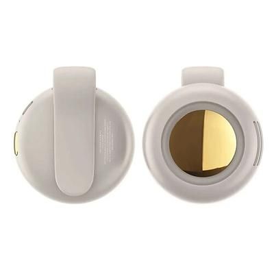 mini ventilatore elettrico portatile silenzioso senza pale - ventilatore portatile ricaricabile da collo - mini ventilatore a clip con 3 impostazioni di velocità, ricarica USB tipo C