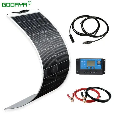 20W-1000W Solar Panel 12V Solar Cell 100A Controller Solar Panel for Phone RV Car MP3 PAD Charger Outdoor Battery Supply Camping