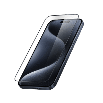 Anker Easy Fit Screen Protector Kit (ShieldX Glass, HD, 2-Pack)-iPhone 15 Pro