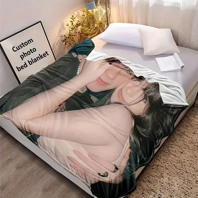Couverture personnalisée avec Photo personnelle, 1 pièce, couverture de lit en flanelle, pour anniversaire, mariage, Couple, saint-valentin, cadeau de vacances