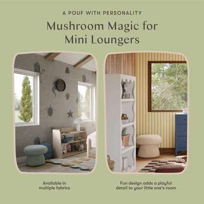 Babyletto Mushroom Pouf - Chai Shearling