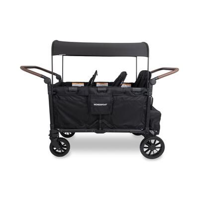 WonderFold W6 Pro Luxe (6 Seater) Stroller Wagon - Jet Black