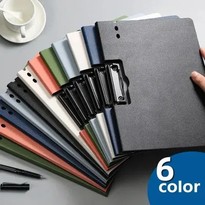 1PC A4 File Folder with Cover - Document Organizer Clipboard for Business & School, Office Stationery Supplies, Paper Holder