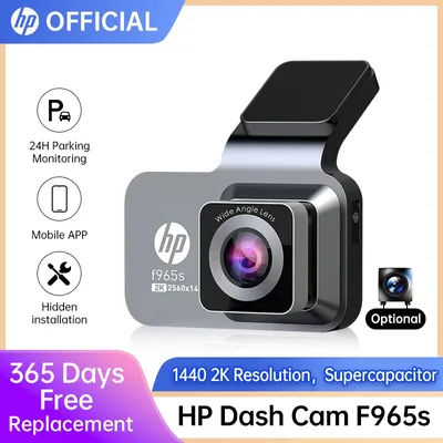 HP F965 Car Recorder 2K Night Vision WiFi Loop Recording Parking Monitor 1440P High Resolution HD Car Camera