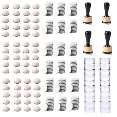 Wholesale Mini Ink Blending Tool Flat / Domed Foam Refills Replacement Applicators Storage Jars for Scrapbooking Stamping Tools