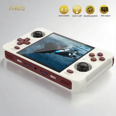 High Quality R40S Retro Pocket 720*720 4 Inch Ips Screen Built-in WIFI RK3566 Open-Source Boys Handheld Game Console Kids Gifts