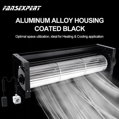 FANSEXPERT 60200 Quiet Cross Flow Fan DC 24V Crossflow Cooling Fan Airflow Crossflow Ventilation Elevator Chassis Cooling Fan