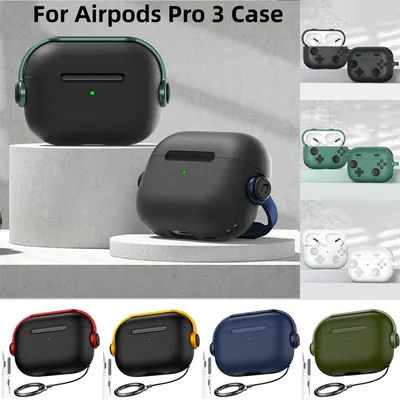 Pour Airpods Pro 3 étui avec porte-clés et Kit de nettoyage mignon musique casque conception écouteur housse de protection pour Airpods Pro 3