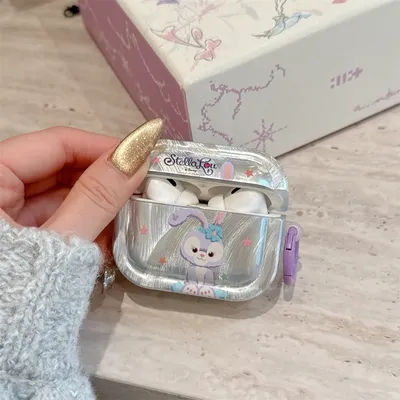 Stellalou LinaBell Cartoon Earphone Case For AirPods 4 2 1 3 Pro2 Cover Coque headphones Protective Cover