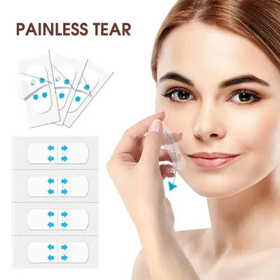 80Pcs Face Lifting Invisible Stickers Neck Eye Double Chin Lift V Shape Refill Tapes Thin Makeup Facelifting Patch Adhesives Ban
