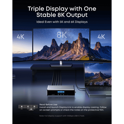 Anker Prime Docking Station (14-in-1, Triple Display, DisplayLink)