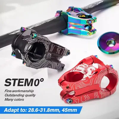 Mountain Bike Stem Aluminum Alloy Ultralight High strength Short 31.8×28.6MM Bicycle CNC Stem DH/AM/XC Parts Table