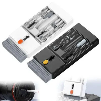 Kit de nettoyage multifonctionnel 22 en 1, brosses de nettoyage de clavier pour iPhone AirPods, écran de tablette, ensemble d'outils de brosse de nettoyage d'ordinateur