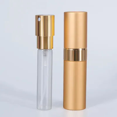 Wholesale Perfume Refill Bottle 8ml Aluminum Refillable Metal Perfume Bottle Spray Bottle Portable Atomizer Perfume Travel
