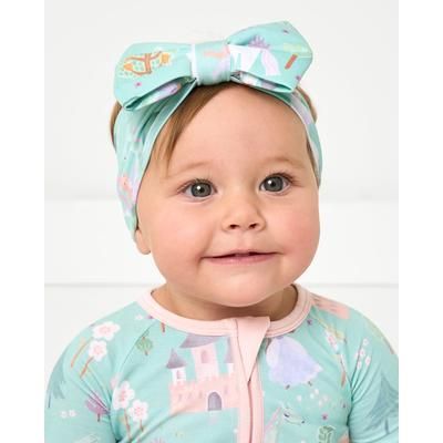 Enchanted Fairytale Luxe Baby Girl Soft & Stretchy Bamboo Bow Headbands - Newborn - 3T