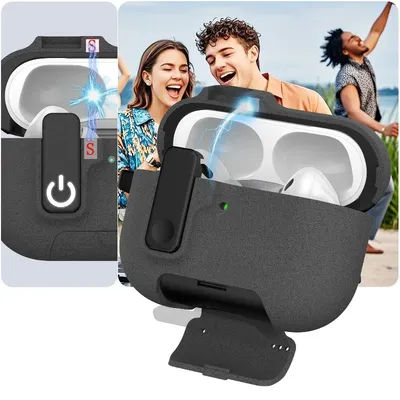 Protective Case for Airpods Pro3 (2025NEW) Cover Luxury Earphone Cover Case Shockproof Sleve with Hook Bracket