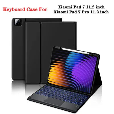 Keyboard Case for Xiaomi Pad 7 11.2 lnch,Detachable Bluetooth Keyboard with Pencil Holder Case for Xiaomi Pad 7 Pro 11.2 lnch
