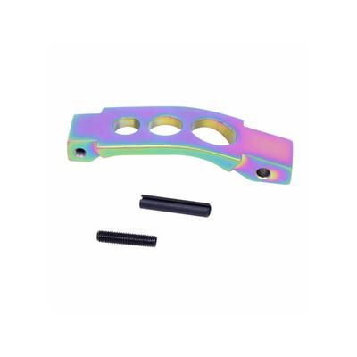 Guntec USA AR-15 Enhanced Trigger Guard Matte Rainbow Pvd Coated AR-ETG-M-RPVD