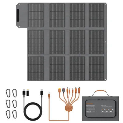 MHPOWOS Solar Charger 120W / 80W / 40W Portable Solar Panel，Outdoor emergency backup power for Camping Phone GoPro Powerstation