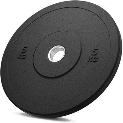 FFitness Disco Gommato da 5 Kg per Bilanciere Olimpionico Foro 51mm FF