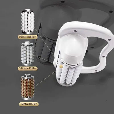 2025 Latest Muscle Massagers 360 Rotation Slimming Body Roller Instrument LED Rolling Device Body Care Vibration Massagers