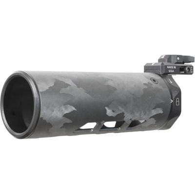 MODTAC U-RAC Suppressor Shield AR10 Rail Type Natural/Clear Coat Carbon Fiber 8.0in 18B-004-AR10-8-N