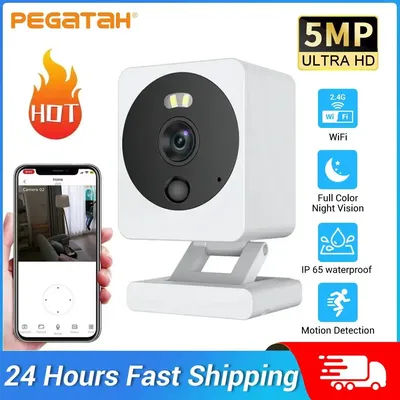 Big Sale Tuya Smart Life WiFi Camera 5MP HD Motion Detection Color Night Vision Wireless CCTV Surveillance Camera Tuya APP