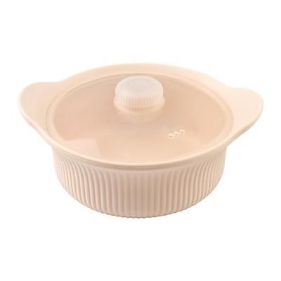 Vaporiera in silicone per microonde da 42 once, 3 scomparti, 4 in 1, pentola per cottura a vapore in silicone con coperchio e manico per verdure, pesce, preparazione pasti, cibo per bambini, forno
