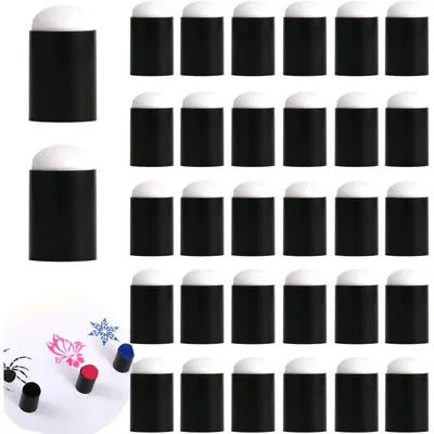 30 Pcs Paint Finger Sponge Daubers,Finger Face Drawing Foam Brush Paint Tools for Stamping,Ink,Crafts,Card Making