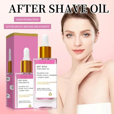 1-5pcs After Shave Oil for Women Smooth Skin Strawberry Ingrown Hair Soft Long-lasting Moisturize Exfoliation Dry Skin Care 40ML