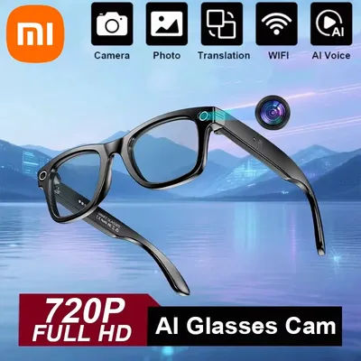 AI Smart Glasses With Camera Photo Sense Bluetooth Music Call Intelligent Recording IP65 Waterproof Bluetooth Glasses