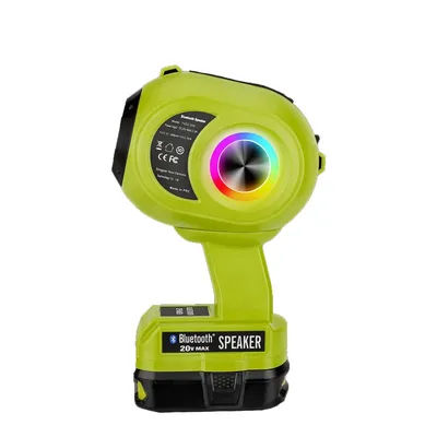 Haut-parleur Bluetooth sans fil Portable BT5.3, technologie Bluetooth Compatible avec batterie Makita/Milwaukee/DeWalt/Ryobi 18V/20V