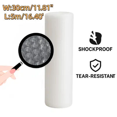 30cm x 5m Ecommerce Bubble Wrap Roll Premium Lightweight Void Fill Cushioning for Jewelry Ceramics Delicate Items Shipping