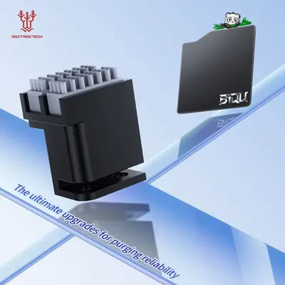 BIGTREETECH Panda Brush PX Panda Purge Shield Nozzle Wiper Print Head Cleaner Silicone Brush Mounted Scrubber For BambuLab P1 X1