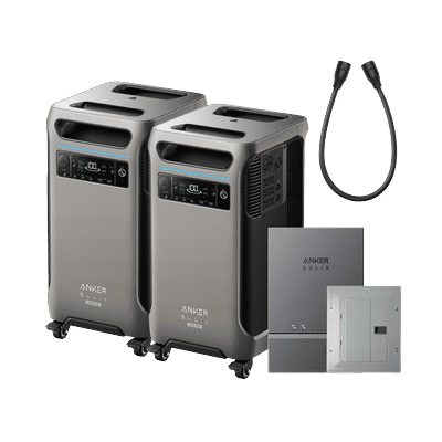 2× Anker SOLIX F3800 Plus + Smart Home Power Kit + Free Protective Cover + Free 240V Bypass Charging Cable