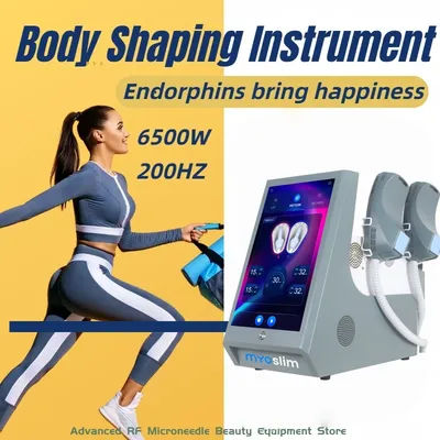 2025 NEW 6500W EMS Neo RF Body Sculpt Machine PRO Ultra Mini Fat Burning EM Electromagnetic Muscle Stimulation Slim