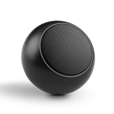 TWS Bluetooth Wireless 5.3 Speaker Portable, Heavy Subwoofer Small Steel Gun Metal, Outdoor Mini Stereo Speaker black