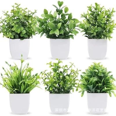 Artificial Bonsai Eucalyptus Potted Plant For Indoor Outdoor Decor g