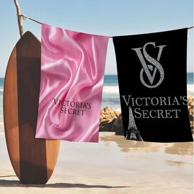 V-Victorias-Fashion-S-Secret Bath Towel Microfiber Soft Water Absorbing Breathable For Girl Kids Decorative Cartoon Beach Towel