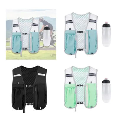 Running Backpack Vest with Bottle Hydration Trail Light weight Cycling Run Jogging Marathon Riding Climbing Bag Waterproof