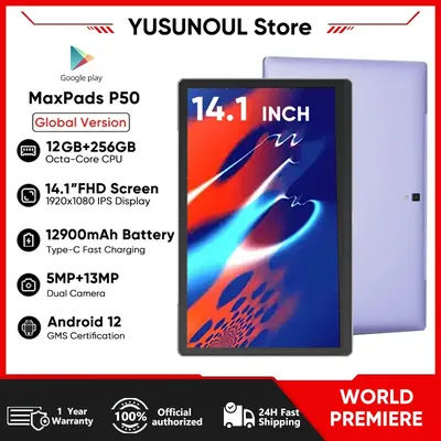 Global Firmware 14 Inch Large Screen Android 12 Tablet PC 12+256GB Phone Call 5G WIFI tablet Планшет For Music Sheets