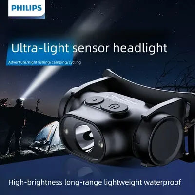 Philips SFL1851 nouvelle lampe frontale capteur lampe de poche dix Types d'éclairage lampe frontale Rechargeable travail en plein air Camping pêche