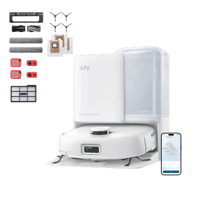 eufy Robot Vacuum Omni E25 White with Accessory Kit