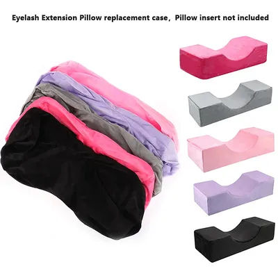 5 Colors Eyelash Extension Pillow Cover Flannel Grafting Eyelashes Pillows Replace Cover Lash Pillow Cover MakeUp Too