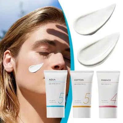 Korean Fans Missha Moisturizing Sunscreen AQUA Essence Soothing natural plant essences Bright White Waterproof Sun Protection