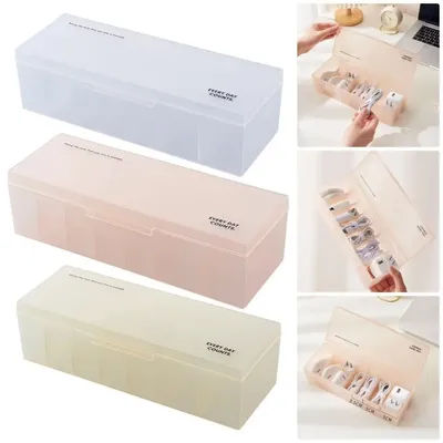 1Pcs Stationery Makeup Data Cable Storage Box Charger Head Key Jewelry Data Line Container Case 7 Grids Wire Desktop Organizer